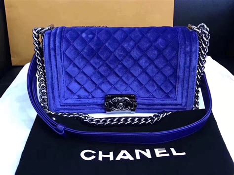 royal blue Chanel bag